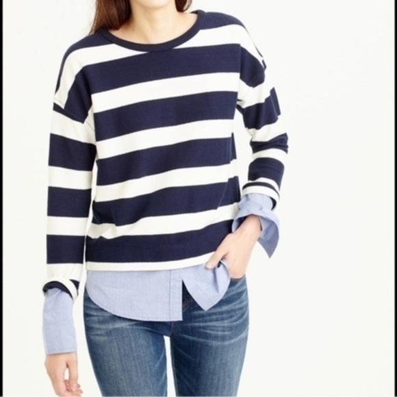J. Crew Tops - J.crew striped tee size XXS